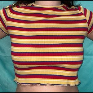 stripped crop top